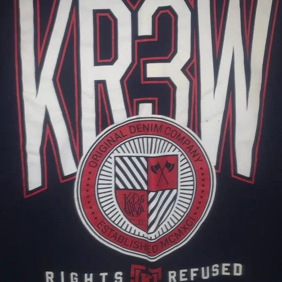 KR3W original denim apparel graphic T-shirt. - Picture 3 of 4